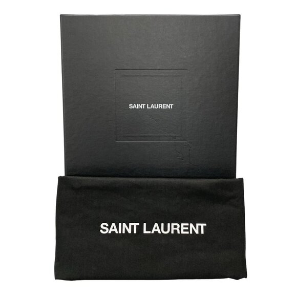 SAINT LAURENT PARIS Puffer Messenger Bag Black Nylon Shoulder Bag - Picture 15 of 15